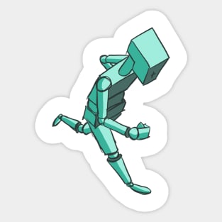 Robot Run Sticker